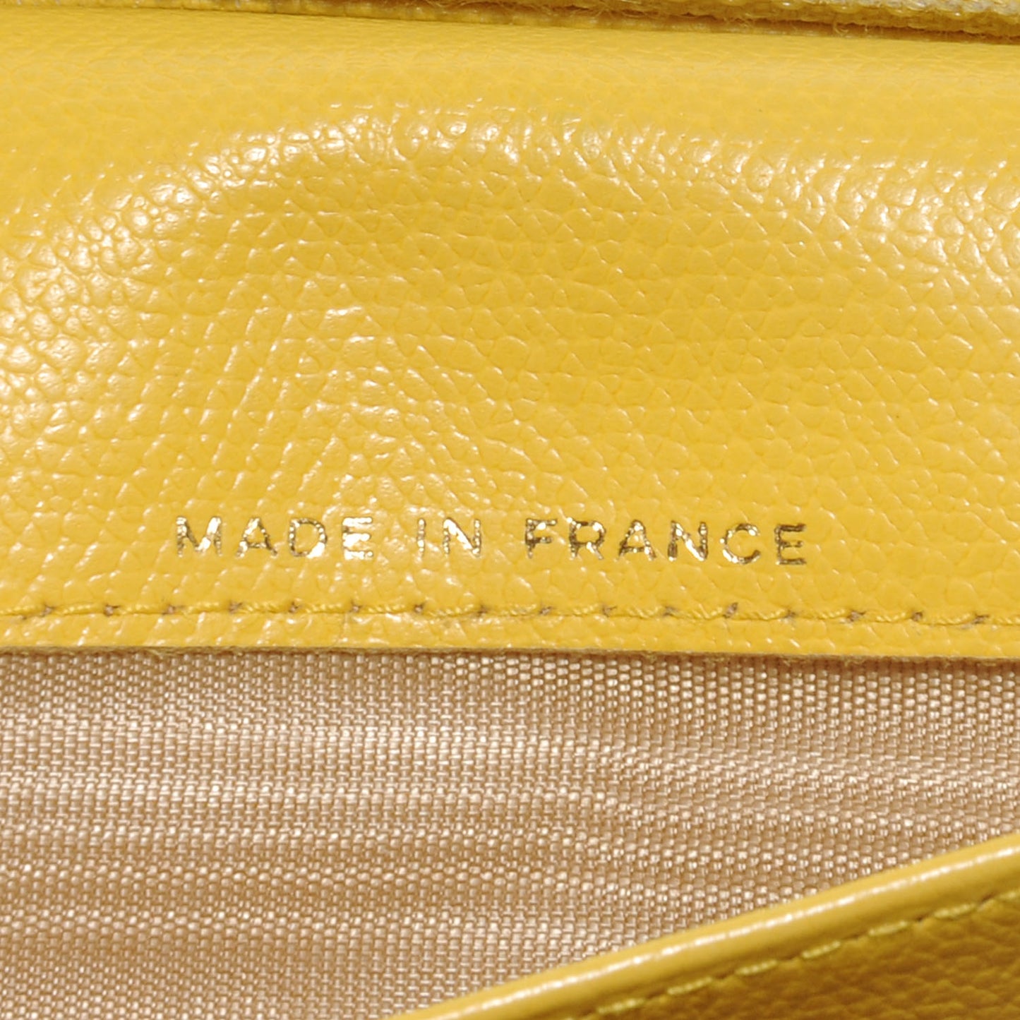 Leather Yen Wallet Yellow