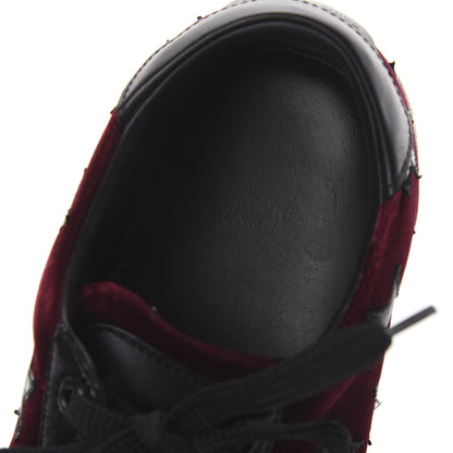 Saint Laurent Suede Star California Sneakers 39 Burgundy 5 of 7