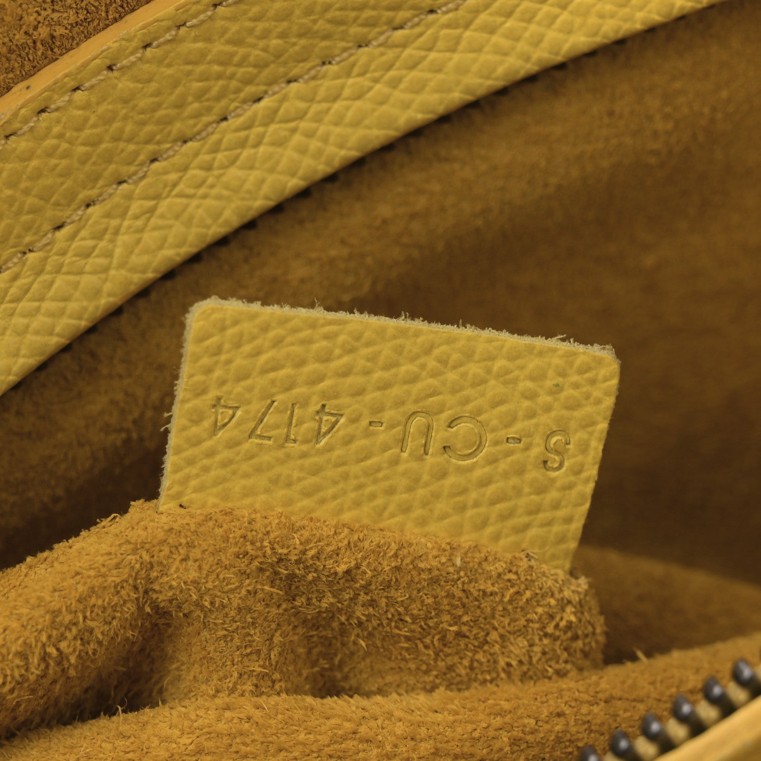 Celine Grained Calfskin Medium Phantom Luggage Yellow 7 of 15