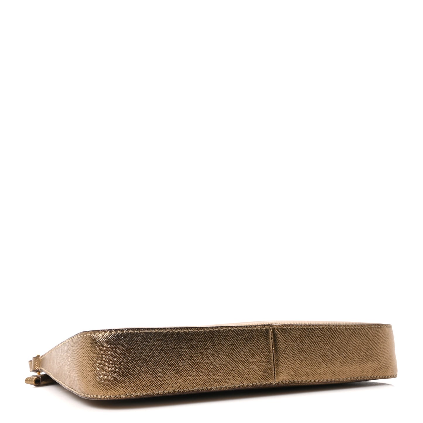 Metallic Saffiano Pochette Bronzo