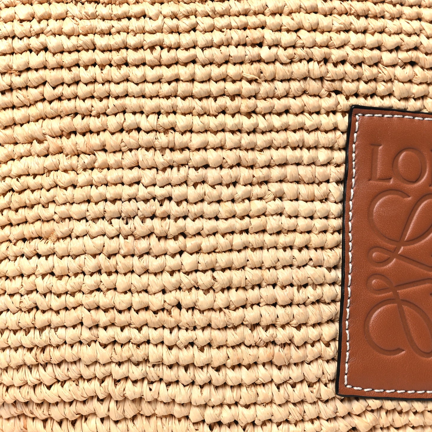 Calfskin Raffia Paulas Ibiza Pochette Bag Natural Tan