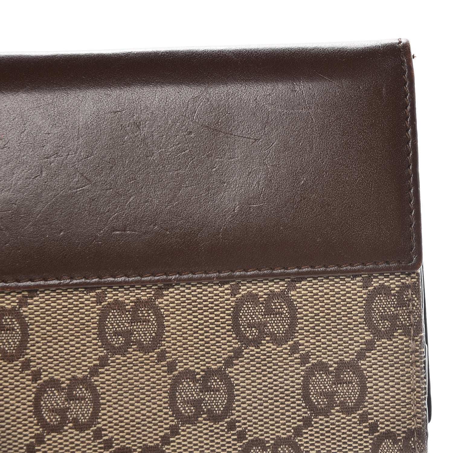 Gucci Monogram Calfskin Blake Continental Wallet Dark Brown 8 of 12