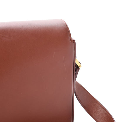 Saint Laurent Smooth Calfskin Medium Classic Monogram Universite Bag Brown 8 of 8