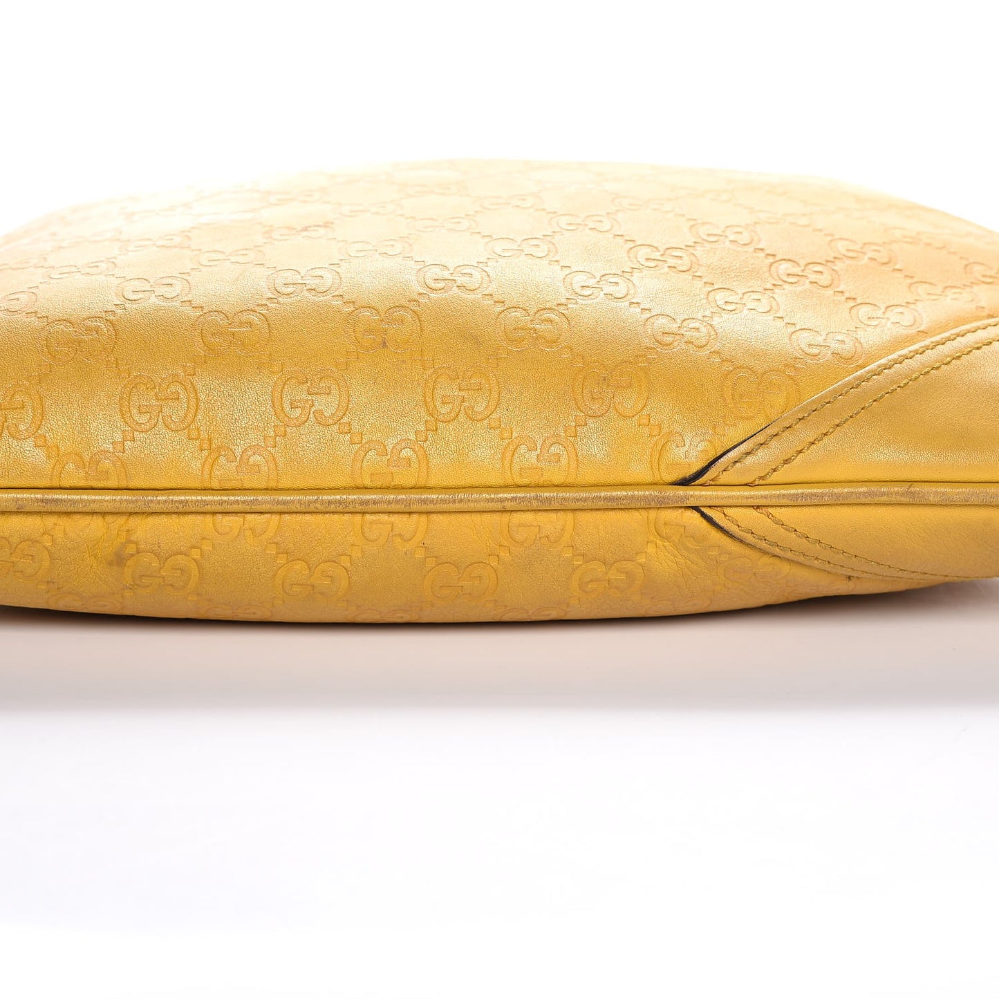 Guccissima Medium New Britt Hobo Yellow