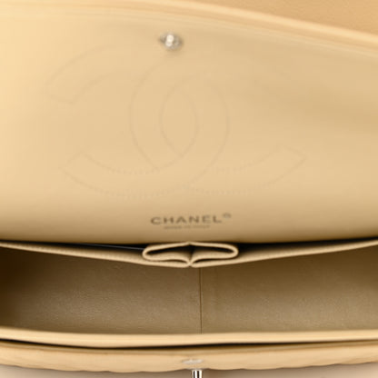 Chanel Caviar Quilted Jumbo Double Flap Light Beige 5 of 11