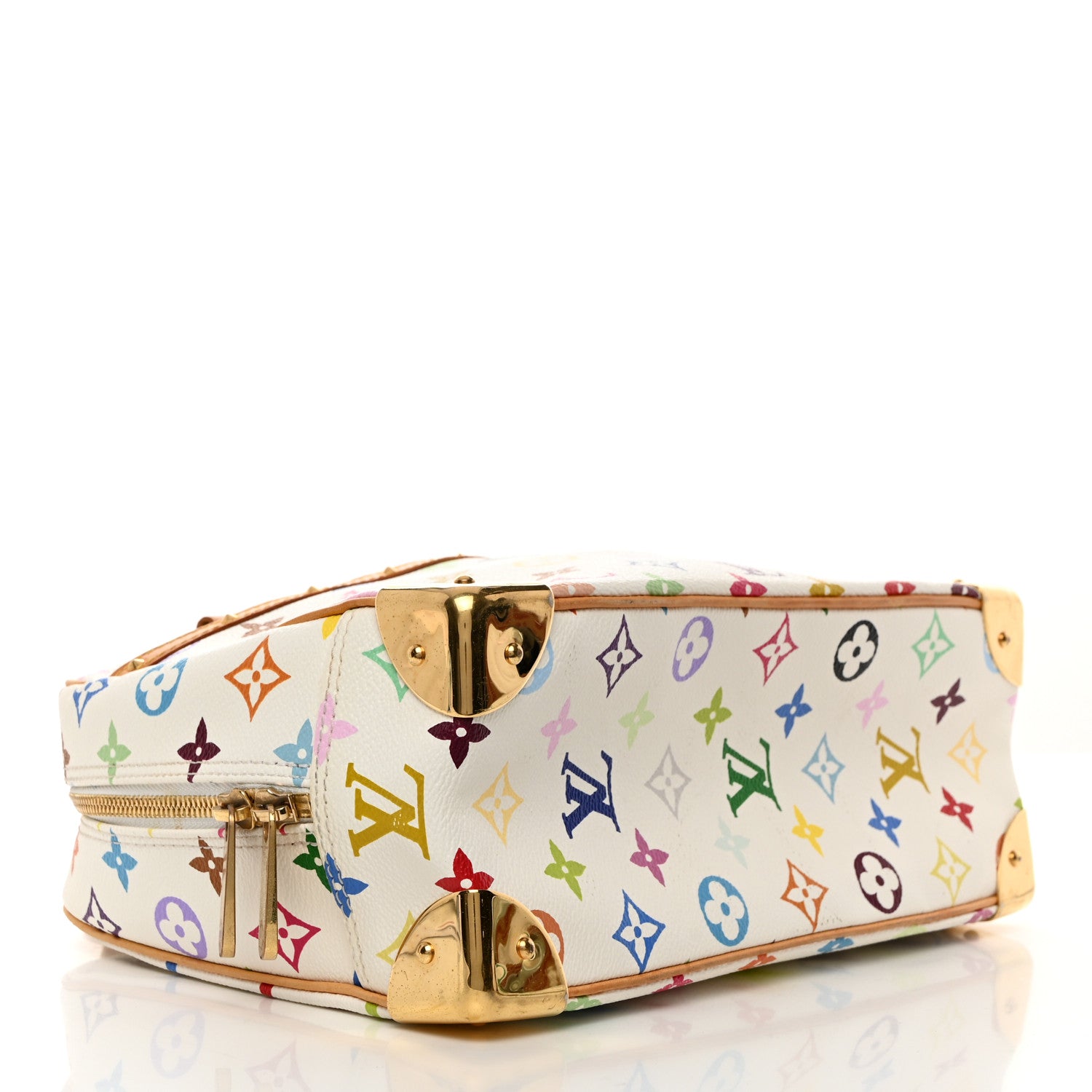 Louis Vuitton LOUIS VUITTON Monogram Multicolor Trouville White 4 of 10