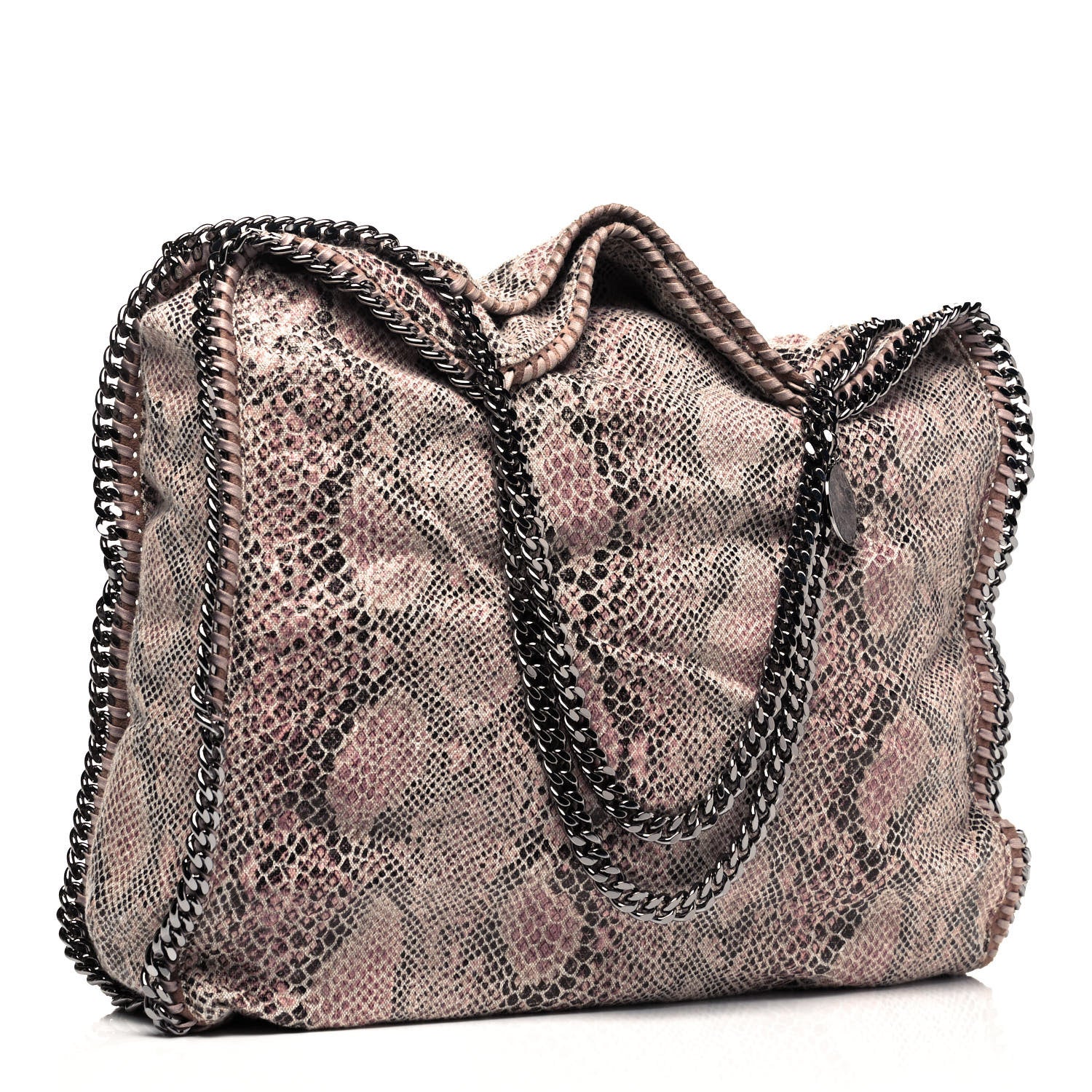 Stella McCartney Eco Python Large Falabella Tote Camel 3 of 9