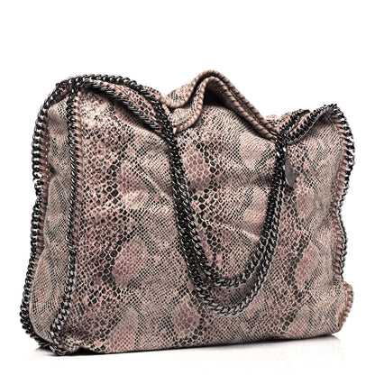 Stella McCartney Eco Python Large Falabella Tote Camel 3 of 9