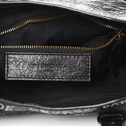Balenciaga Agneau Graffiti All Over Classic Hardware S City Black Multicolor 6 of 10