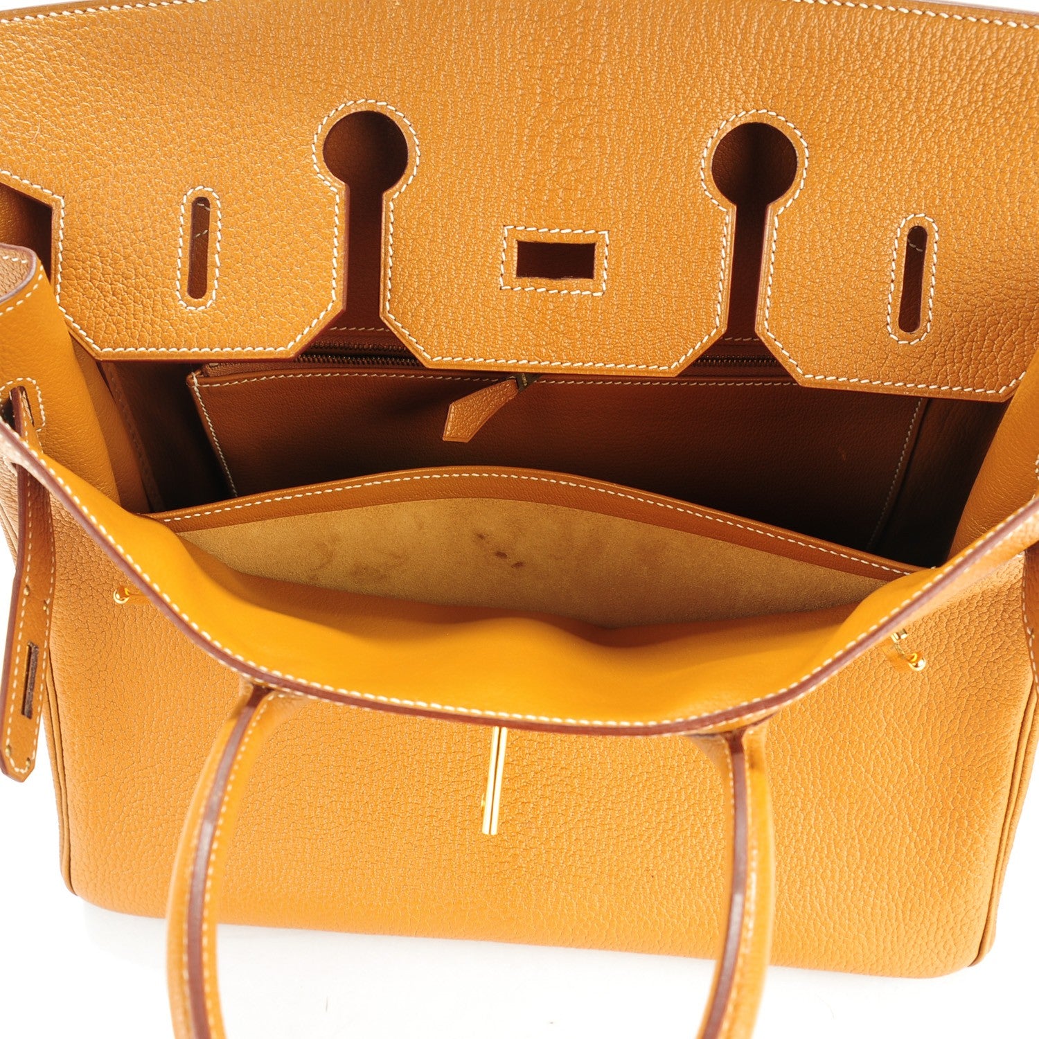Hermes Chevre De Coromandel HAC Birkin 32 Caramel 23 of 25