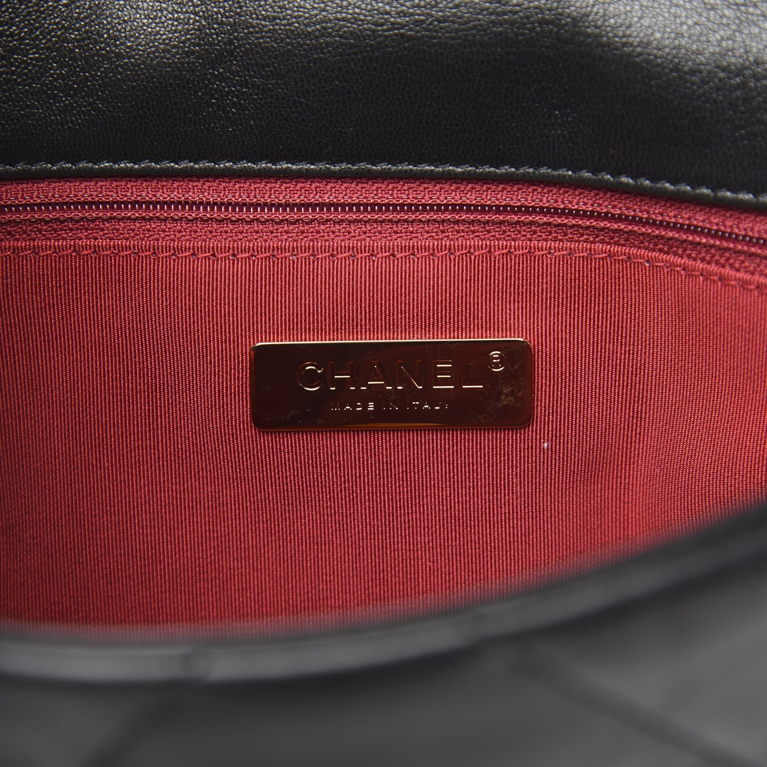 Chanel Goatskin Quilted Medium 19 Flap Black 7 of 12