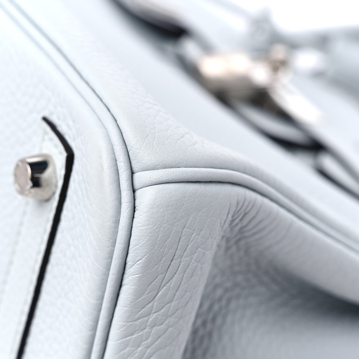 Taurillon Clemence Birkin 30 Bleu Pale