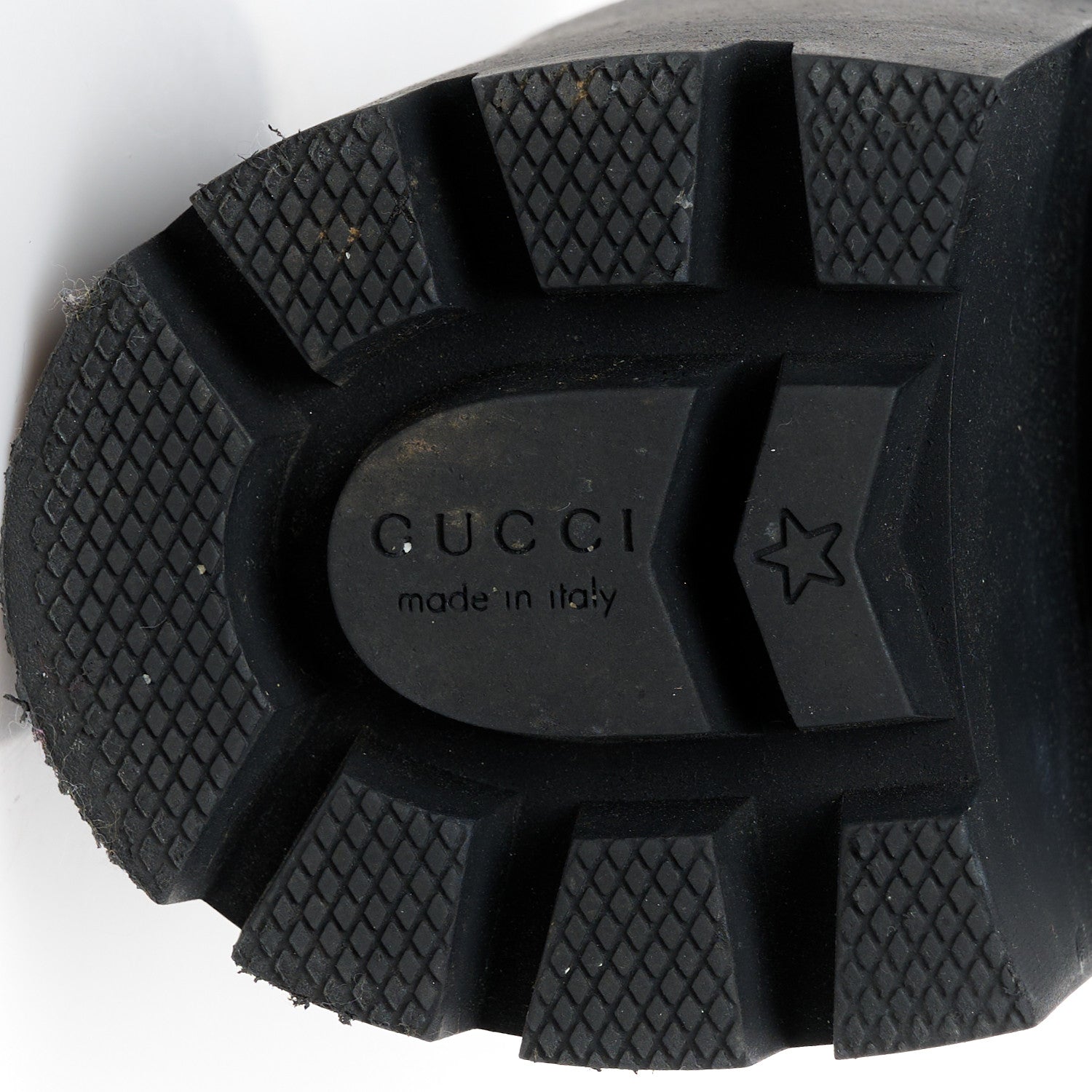 Gucci Apollo Calfskin GG Supreme Nappa Samoa Quilted Lace Up Ankle Boots 37 Black 7 of 11