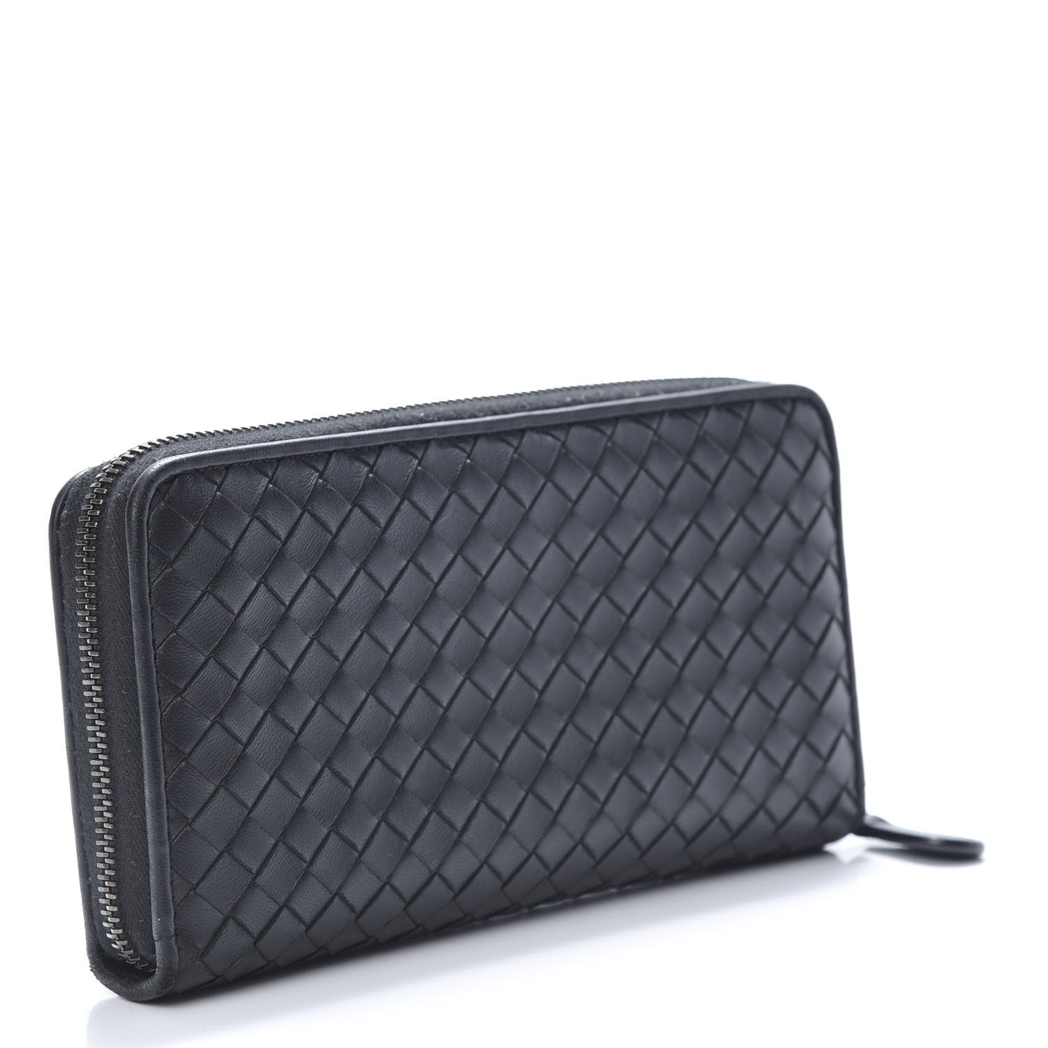 Bottega Veneta Nappa Intrecciato Zip Around Wallet Black 3 of 9