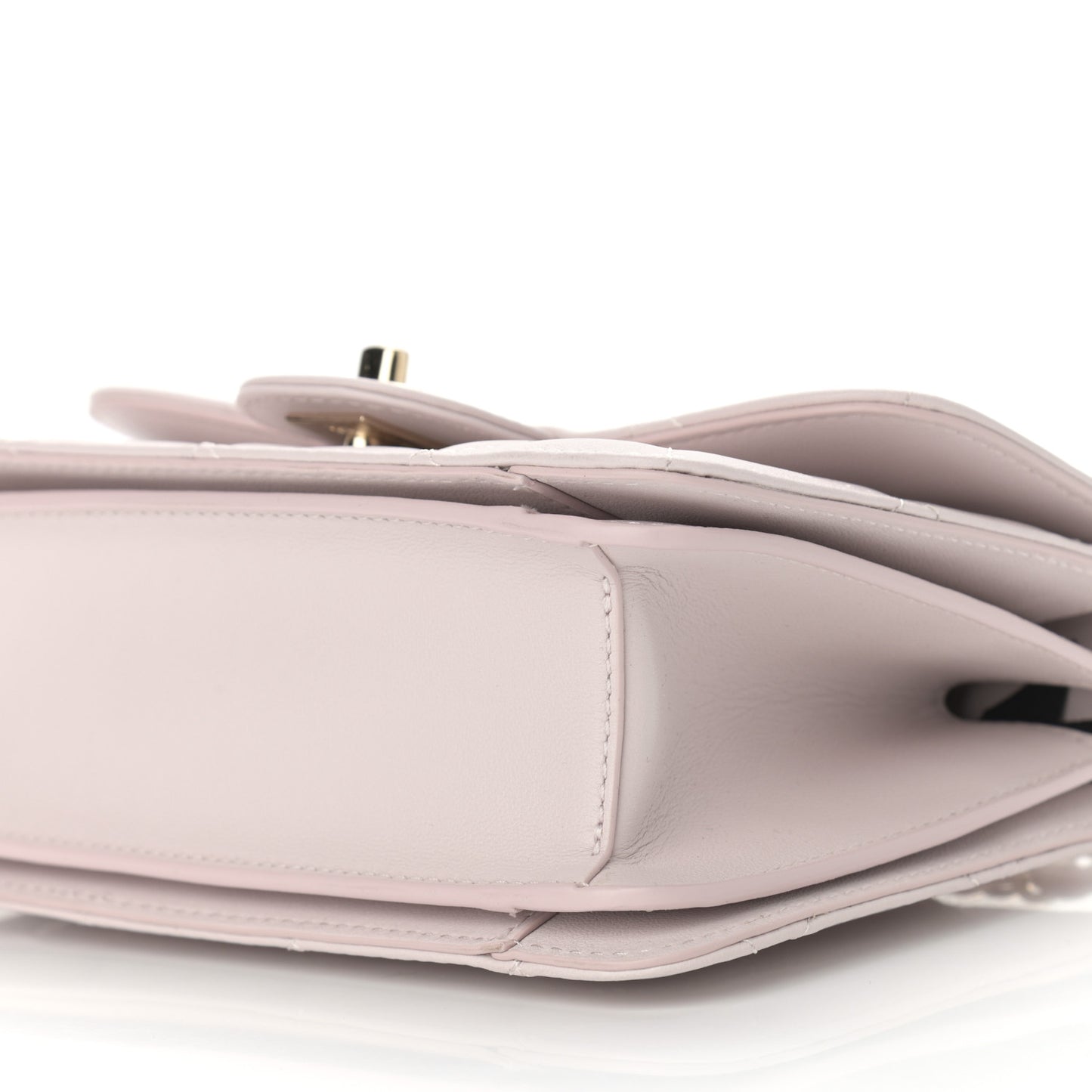 Calfskin Quilted Coco Lady Flap Light Purple