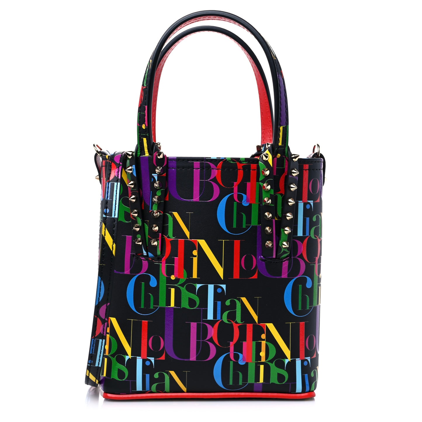 Calfskin ABC Mini North South Cabata Tote Multicolor