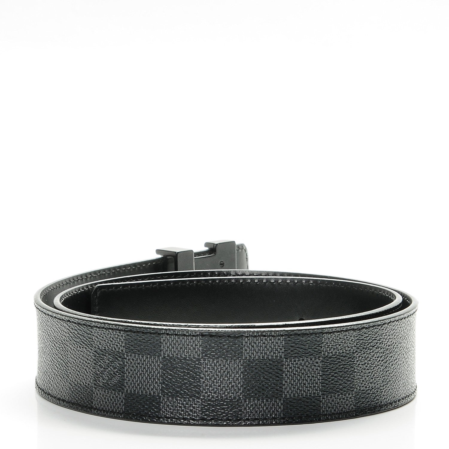 Louis Vuitton Damier Graphite LV Initiales Belt 90 36 3 of 7