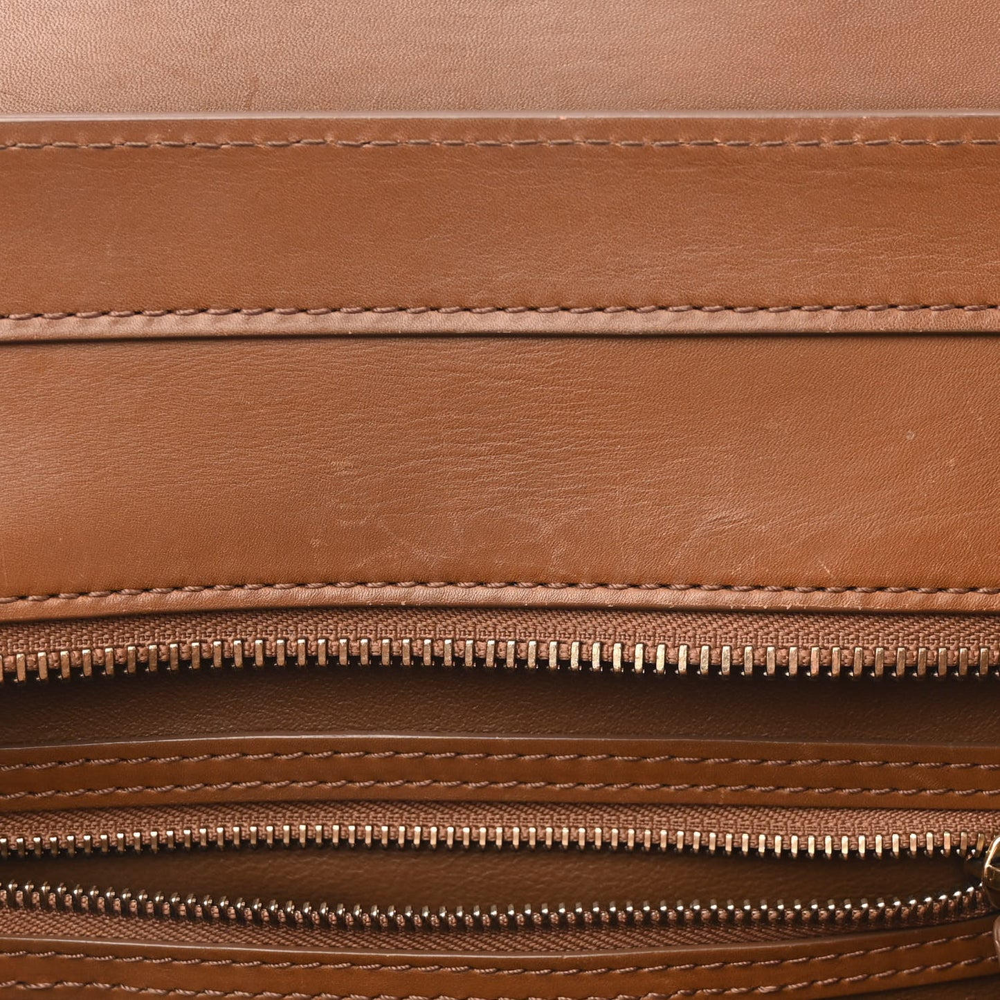 Satin Calfskin Mini Tri-Color Luggage White Brown