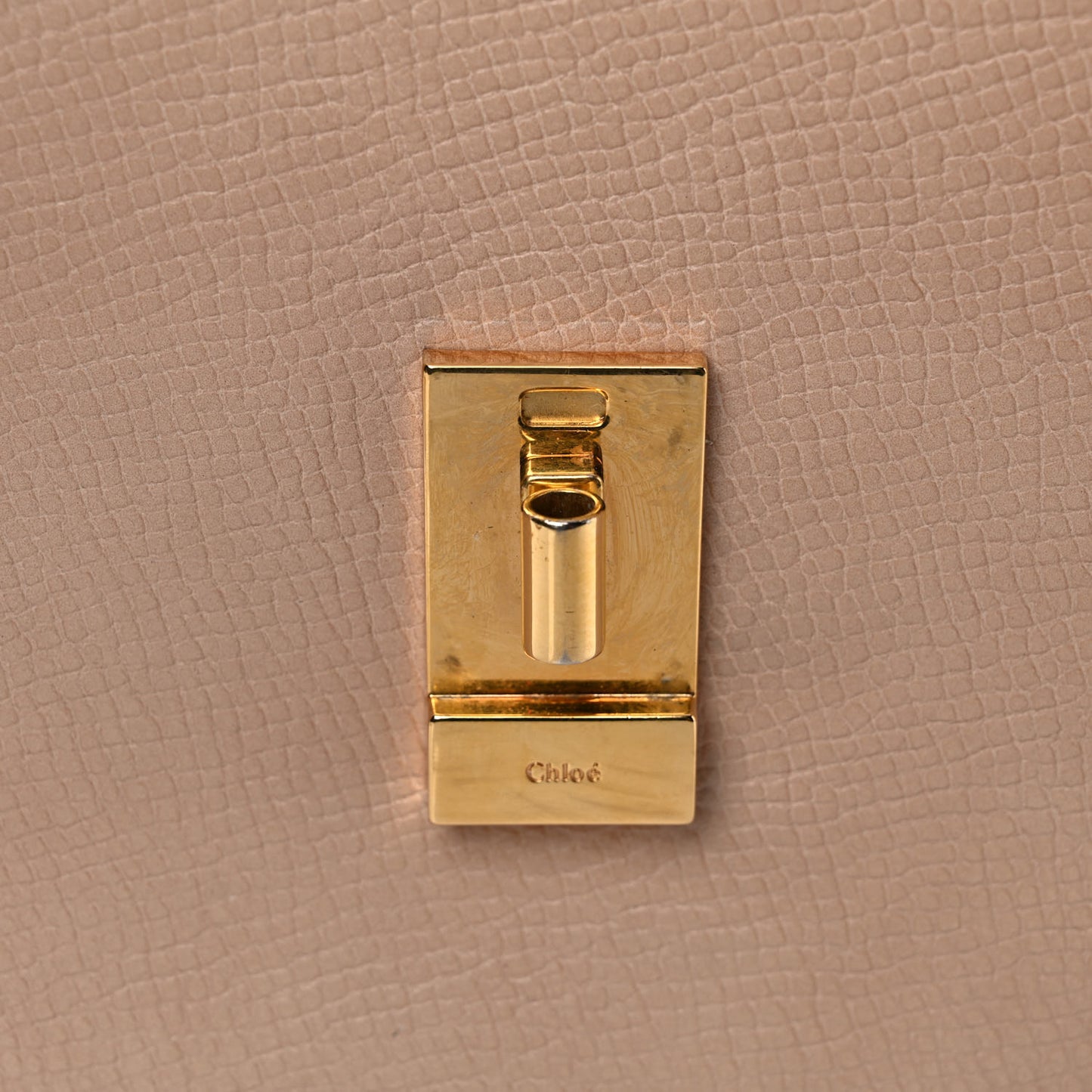 Grained Calfskin Lambskin Mini Bi-Color Drew Shoulder Bag Powder Beige Caramel