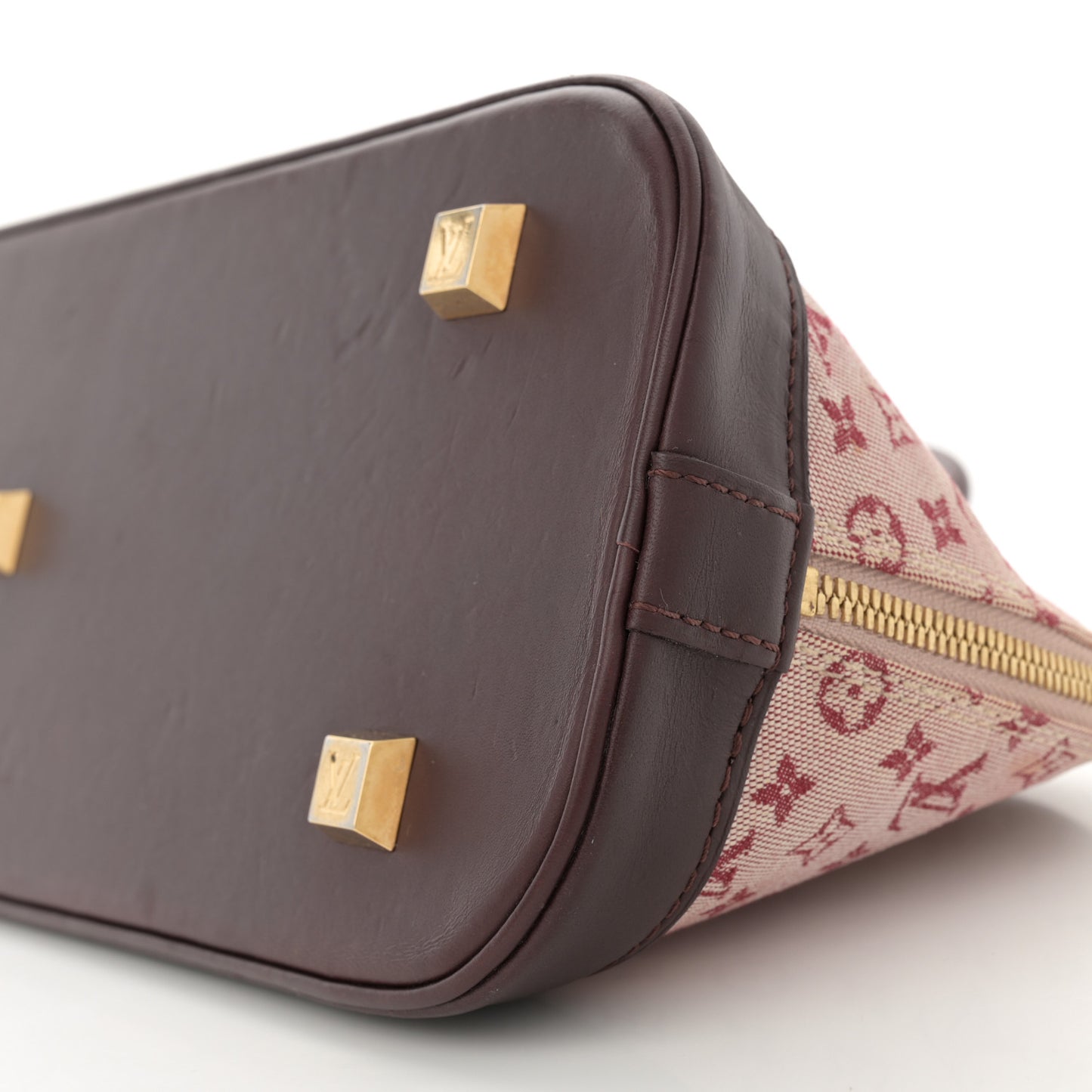 Mini Monogram Alma Long Cherry
