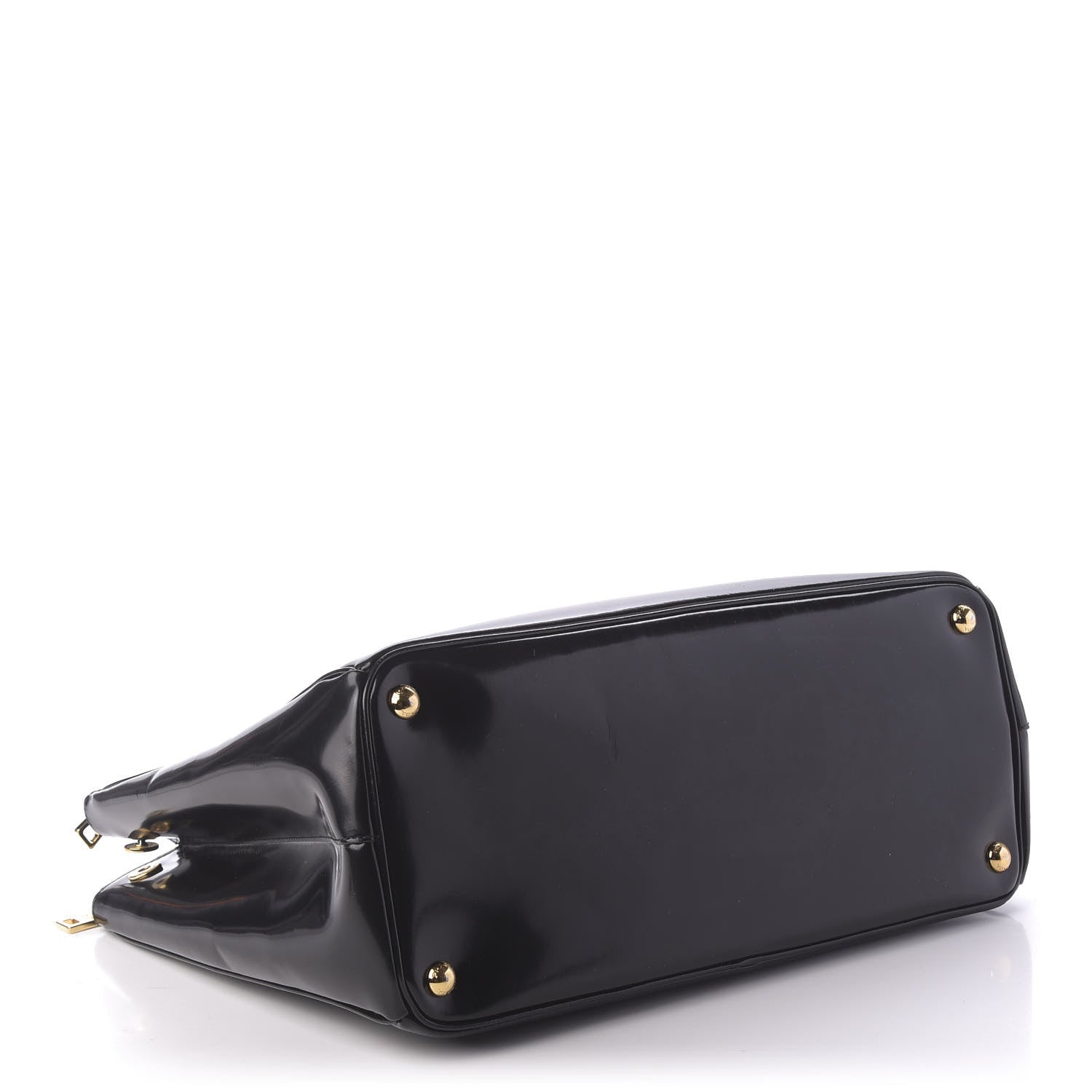 Prada Spazzolato Large Galleria Double Zip Tote Black 4 of 10