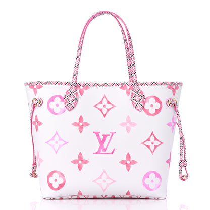 Louis Vuitton Monogram Giant By The Pool 2.0 Neverfull MM Rose 3 of 9