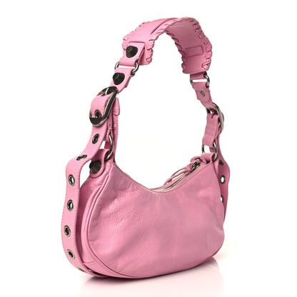 Balenciaga Agneau Arena Le Cagole Shoulder Bag XS Rose 3 of 9