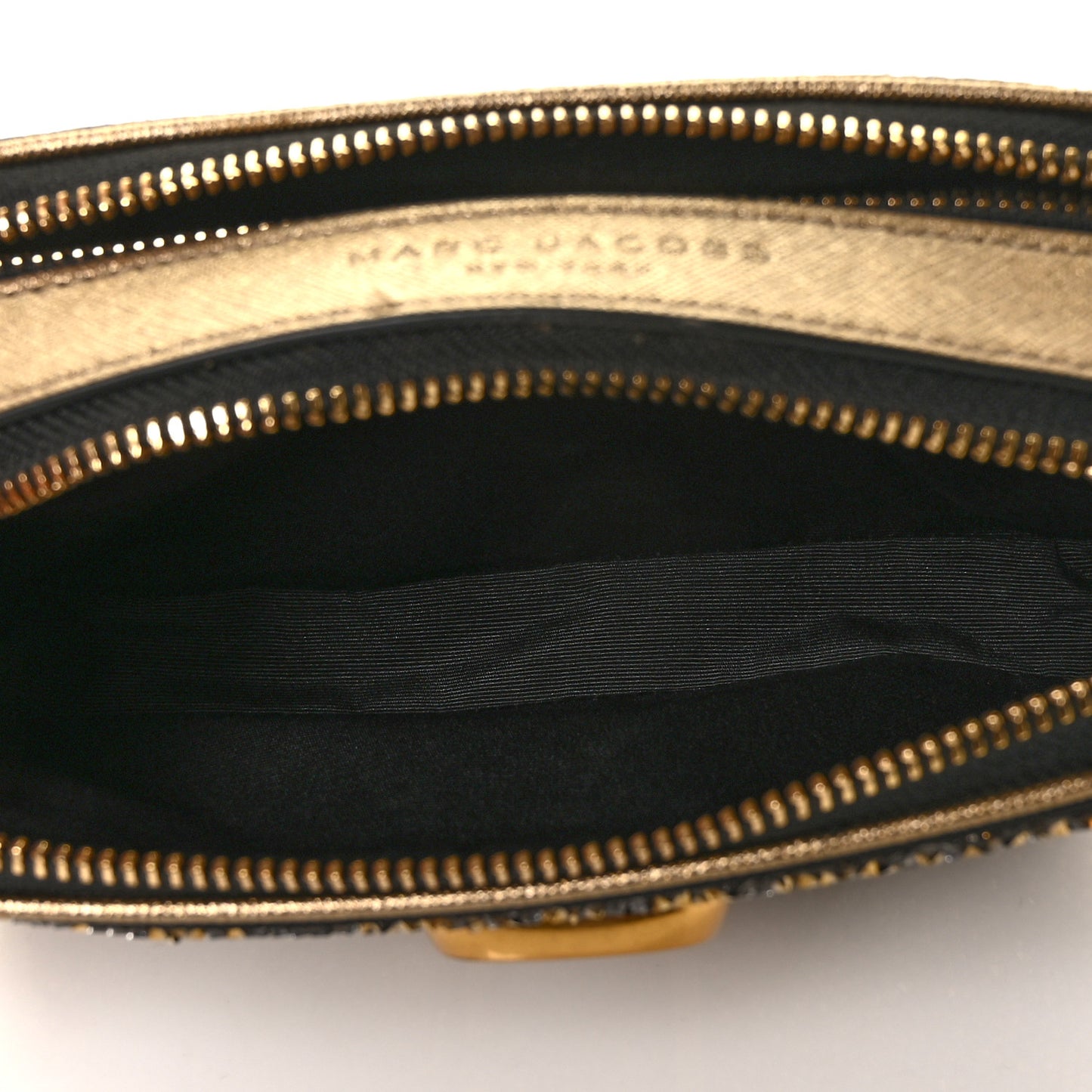 Saffiano Crystal Embellished Snapshot Camera Bag