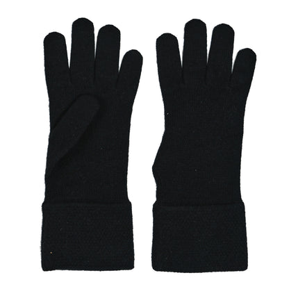 Chanel Cashmere Tweed CC Gloves Black 2 of 4