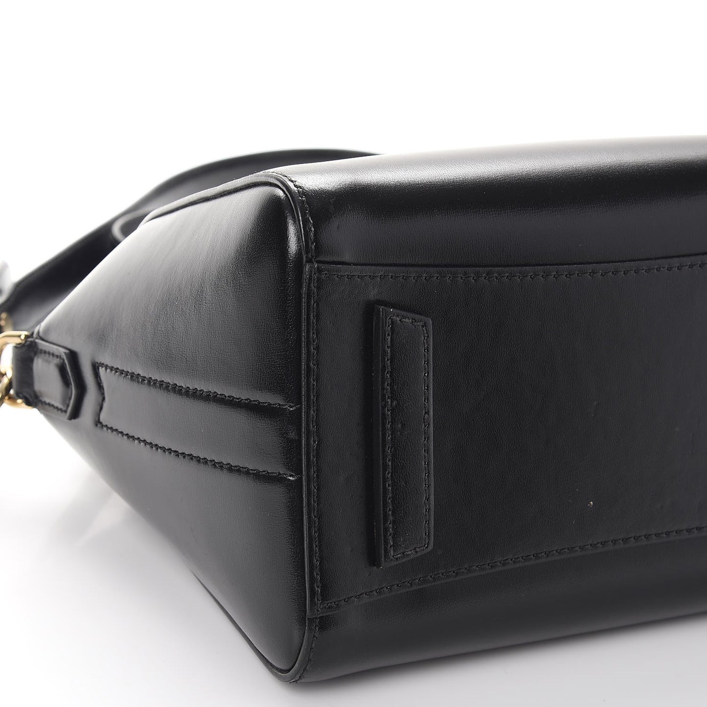 Shiny Lord Calfskin Mini Antigona Black