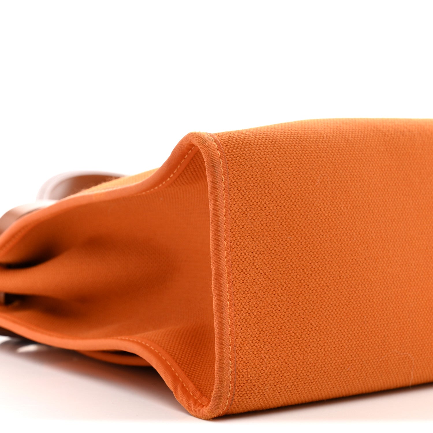 Hermes Vache Hunter Toile Herbag Zip 31 PM Orange Fauve 10 of 14