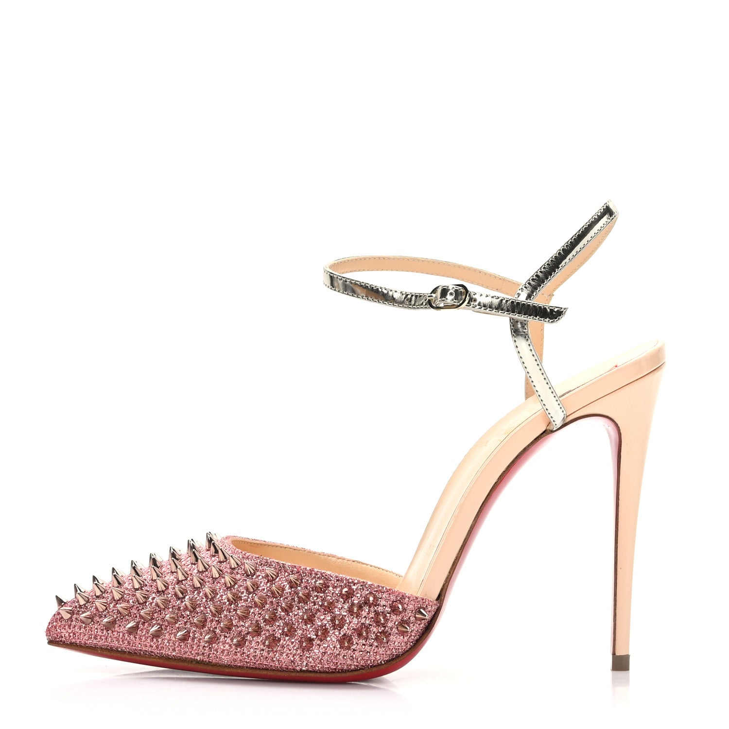 Christian Louboutin Metallic Baila Spike 100 Pumps 36 Poudre Bronze 1 of 7