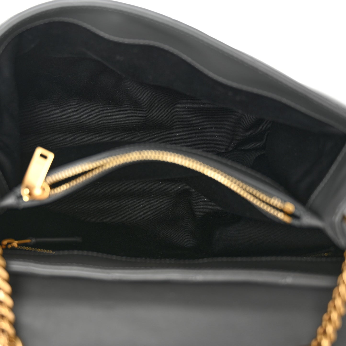Calfskin Y Quilted Monogram Medium Loulou Chain Satchel Storm