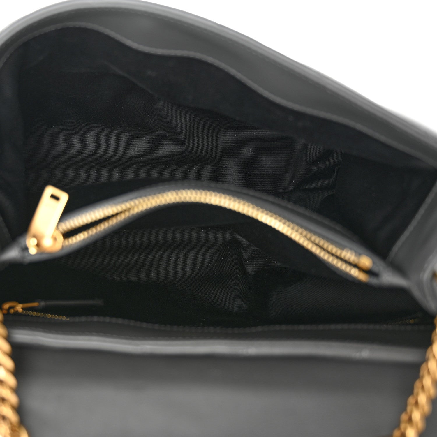 Saint Laurent Calfskin Y Quilted Monogram Medium Loulou Chain Satchel Storm 5 of 10