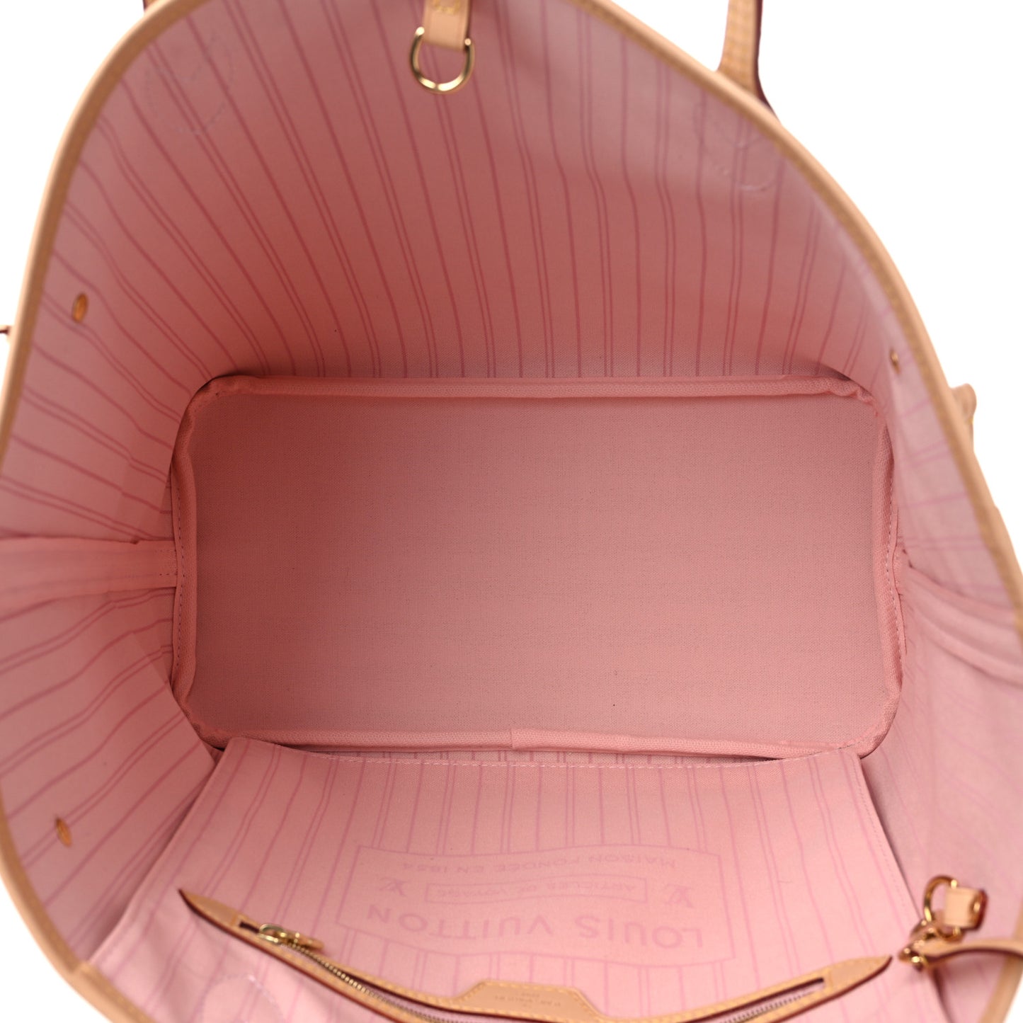 Damier Azur Neo Neverfull MM Rose Ballerine