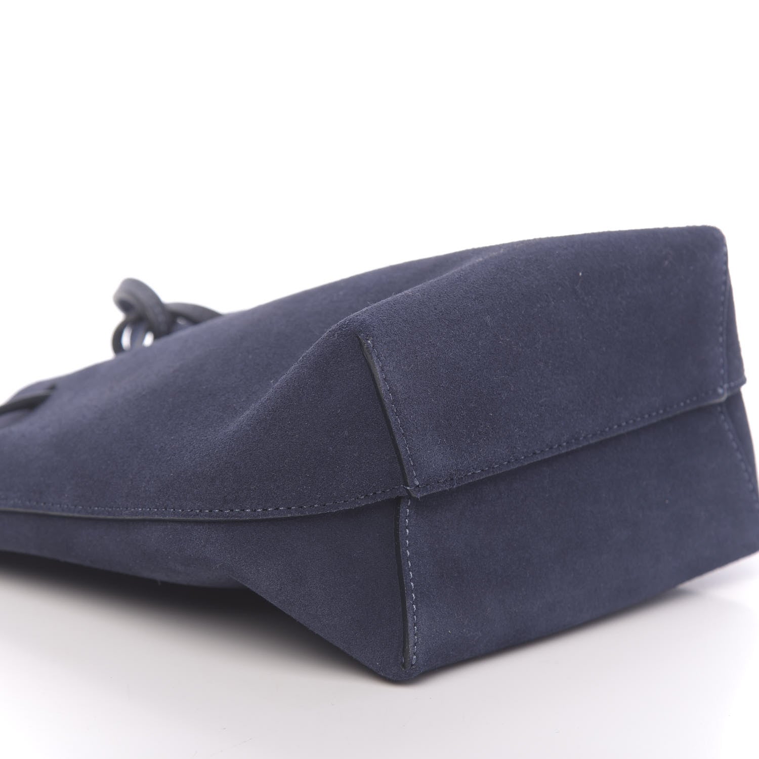 Mansur Gavriel Suede Mini Mini Bucket Bag Blu 8 of 9