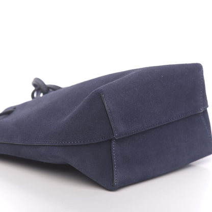 Mansur Gavriel Suede Mini Mini Bucket Bag Blu 8 of 9