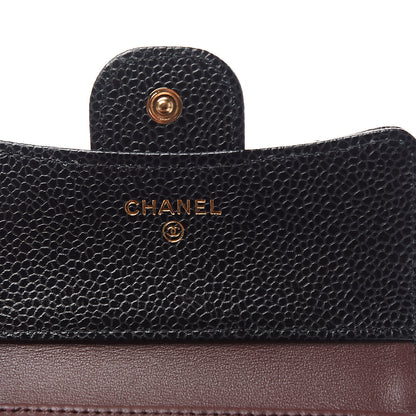 Chanel Caviar Quilted Compact Flap Wallet Black 5 of 8