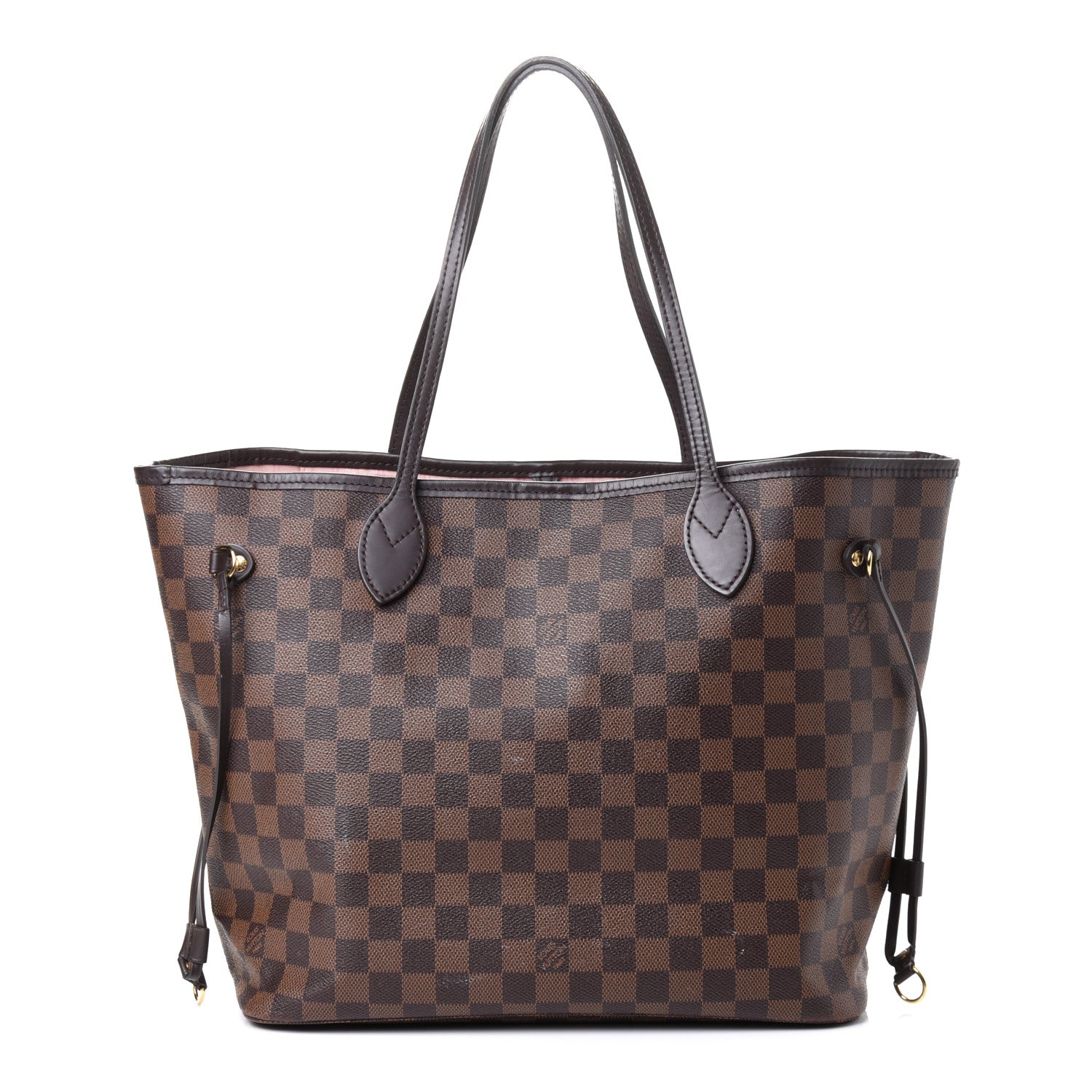 Louis Vuitton Damier Ebene Neo Neverfull MM Rose Ballerine 2 of 8