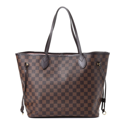 Louis Vuitton Damier Ebene Neo Neverfull MM Rose Ballerine 2 of 8