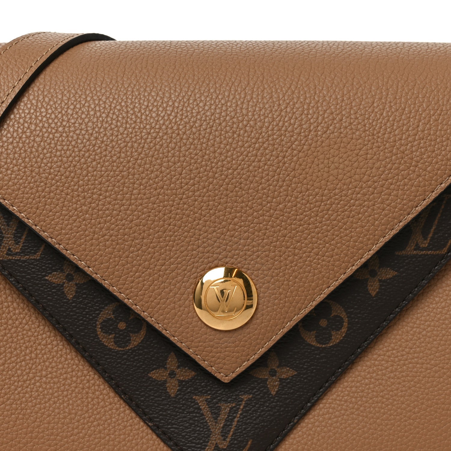 Louis Vuitton Grained Calfskin Monogram Double V Sesame 7 of 9