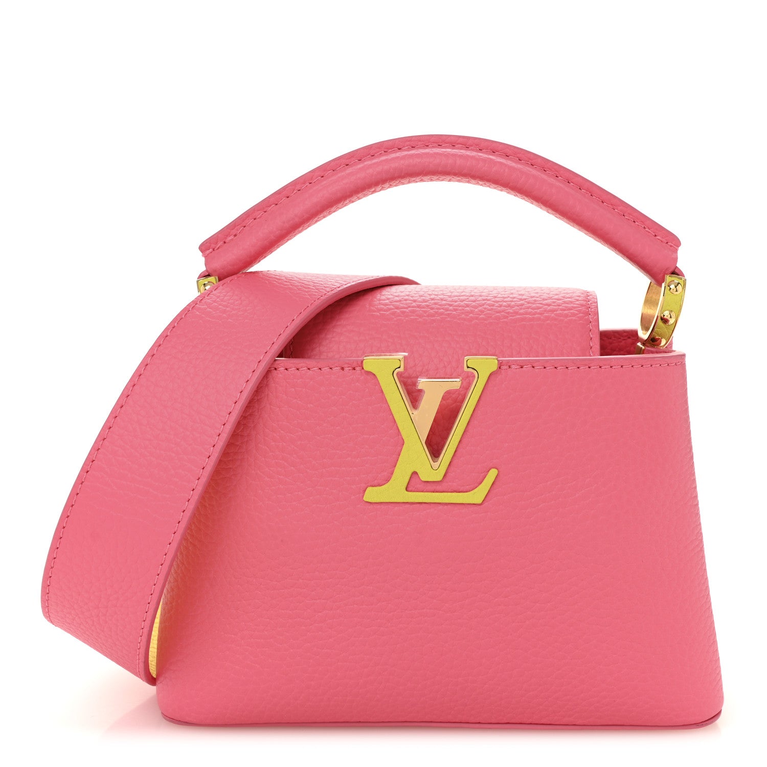 Louis Vuitton Taurillon Capucines Mini Dragon Fruit Pink Cedrat 1 of 9