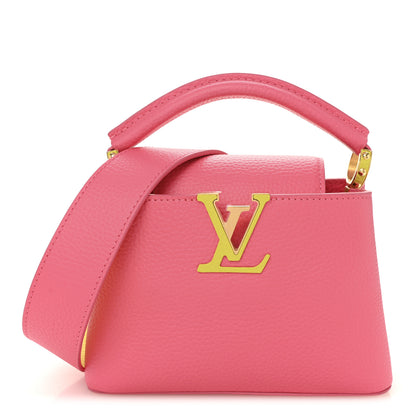 Louis Vuitton Taurillon Capucines Mini Dragon Fruit Pink Cedrat 1 of 9