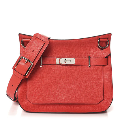 Hermes Taurillon Clemence Jypsiere 31 Rouge Pivoine 1 of 12