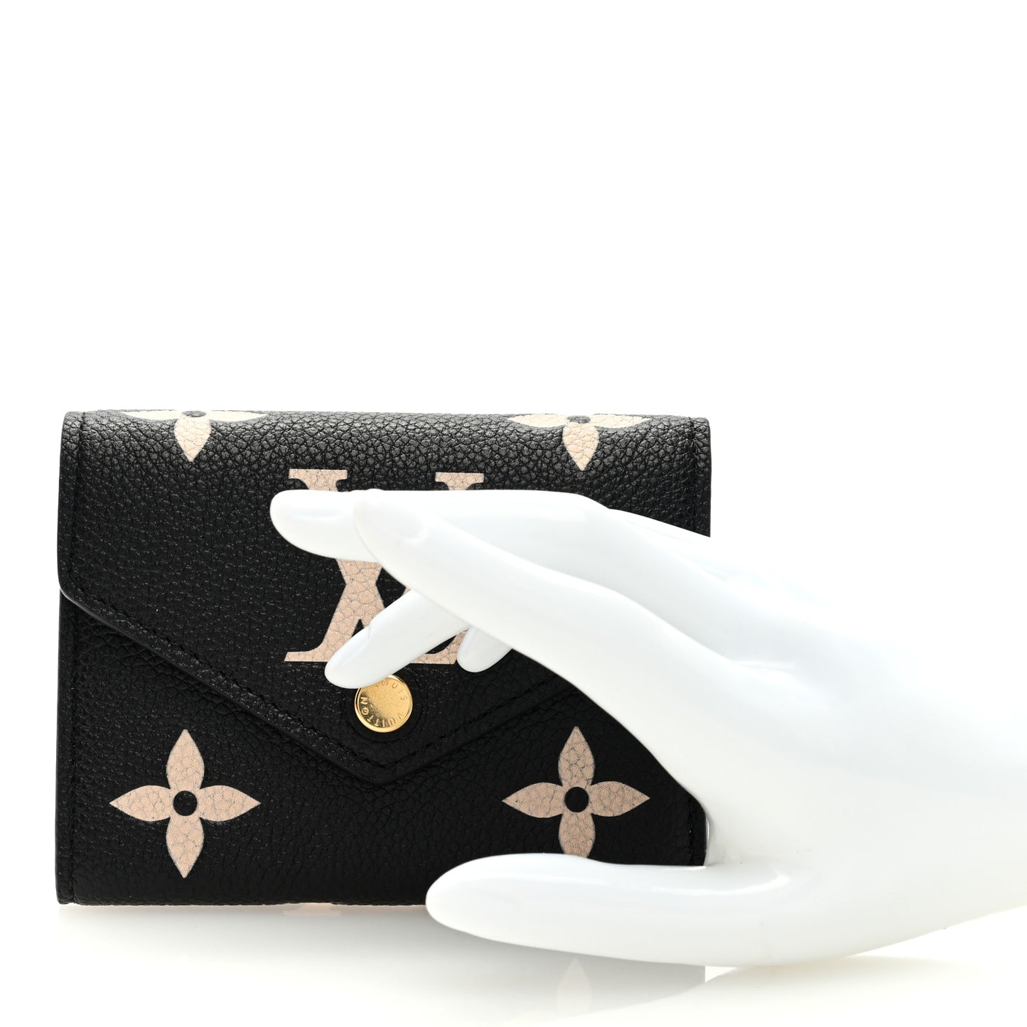 Empreinte Monogram Giant Victorine Wallet Black Beige