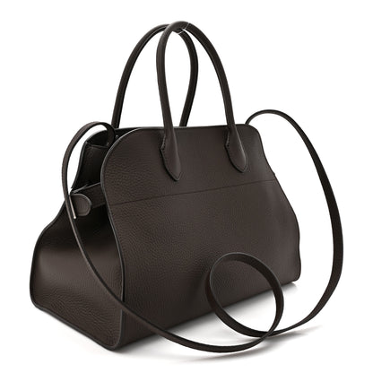 The Row Matte Grained Calfskin Soft Margaux 12 Deep Brown 3 of 9