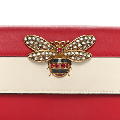 Gucci Calfskin Queen Margaret Flap Wallet Hibiscus Red Mystic White 8 of 10