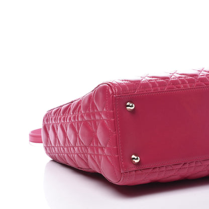Christian Dior Lambskin Cannage Large Lady Dior Pink 5 of 10