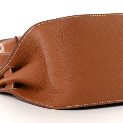 Hermes Taurillon Clemence Jypsiere 31 Gold 9 of 16