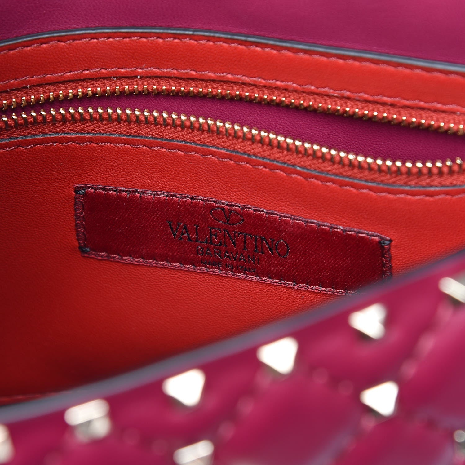 Valentino Garavani Nappa Medium Rockstud Spike Shoulder Bag Camelia 6 of 9